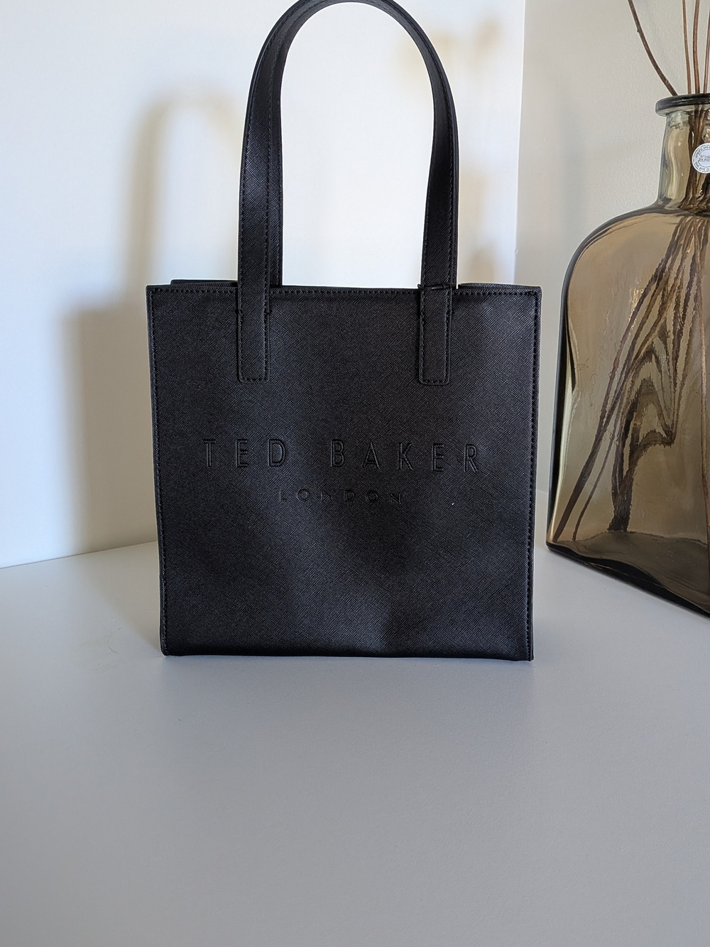 Ted Baker Black Structured Mini Tote Bag